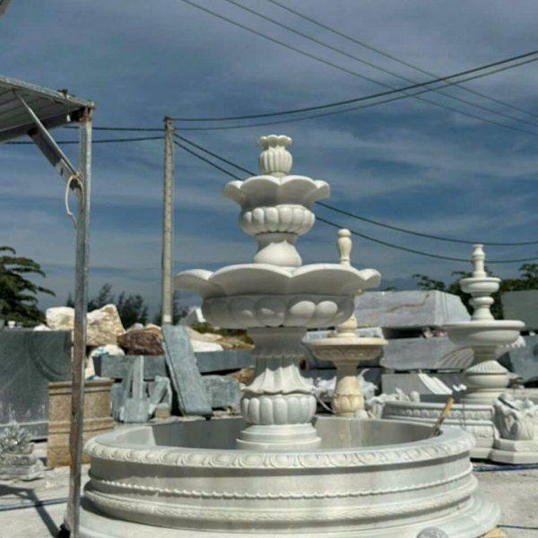 Mẫu Đài Phun Nước bằng đá tự nhiên cao 2,3 mét (ĐPN01)