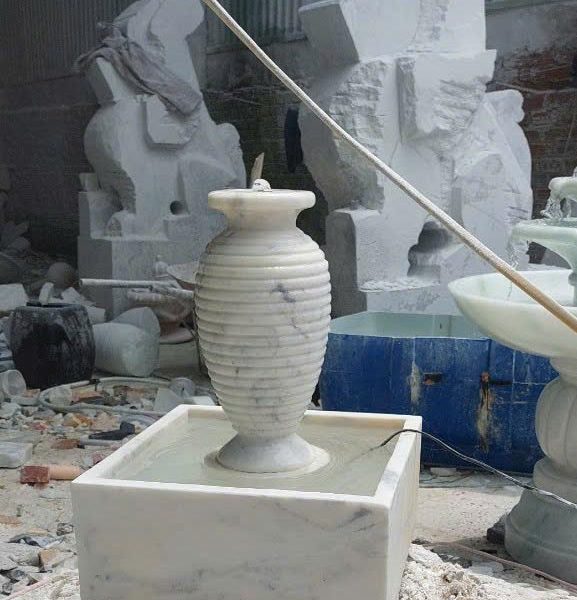 Phong thủy luân bằng đá tự nhiên cao 61 cm (ĐPN12)