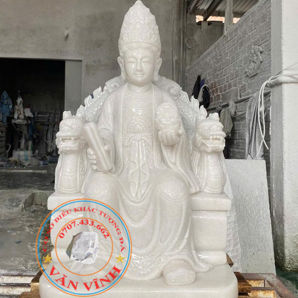 Tượng Mẫu Cửu Trùng Thiên bằng đá tự nhiên cao 60 cm (MCTT03)